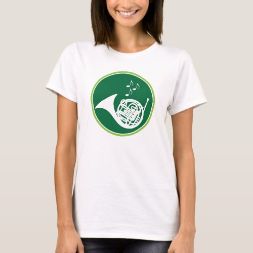French Horn Music Instrument T_shirt