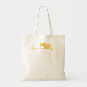 French Horn Music Lover Heartbeat French Horn4 Tote Bag