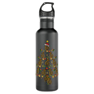 French Horn music Lover Xmas Gift French Horn Chri Stainless Steel Water Bottle