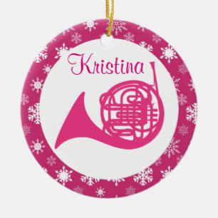 French Horn Music Personalized Ornament