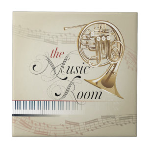 French Horn Music Room Tile