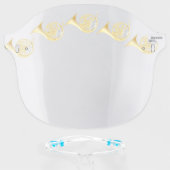 French Horn Music Teacher Band Orchestra Face Shield (Front w/Glasses)