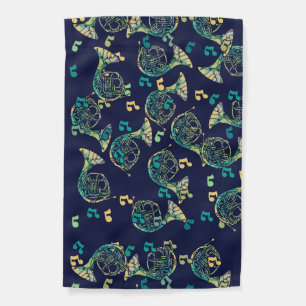 French Horn Music Teacher Musicians Socks Garden Flag