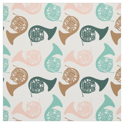 French Horn Musical Instrument Band Orchestra Fabric
