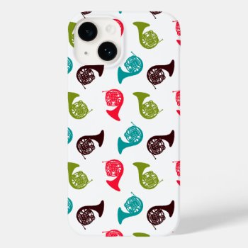 French Horn Musical Instrument Themed Case-mate Iphone 14 Case by marchingbandstuff at Zazzle