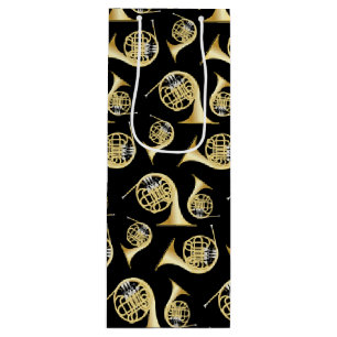 French Horn Musician Band Teacher Wine Gift Bag