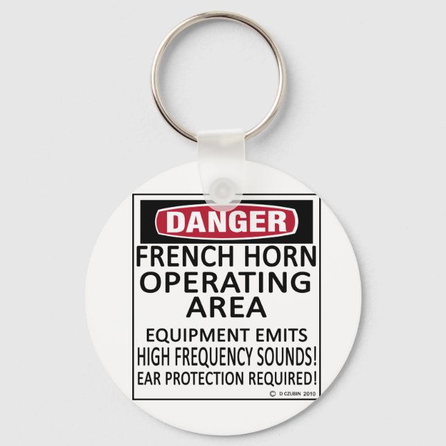 French Horn Operating Area Keychain (Front)