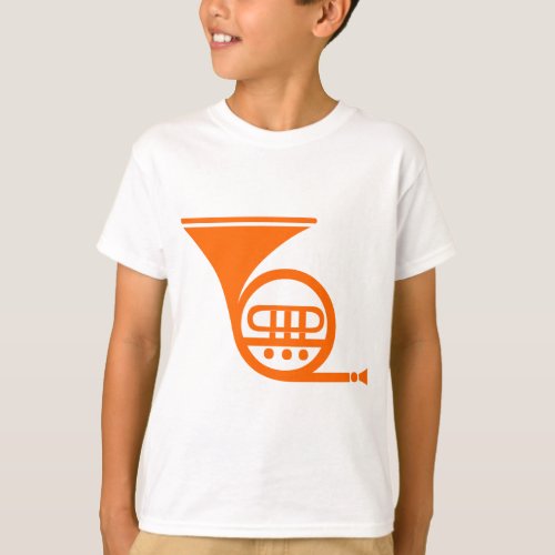 French Horn _ Orange T_Shirt