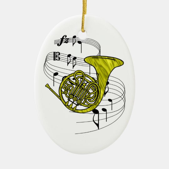 French Horn Ornament