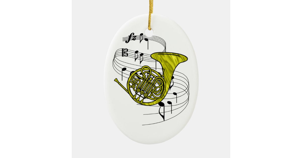 French Horn Ornament Zazzle