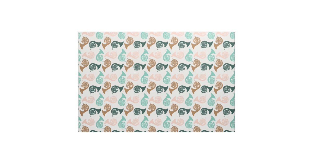 French Horn Pattern Fabric