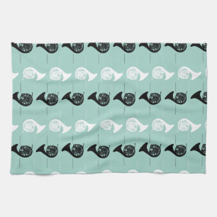 French Horn Pattern Towel