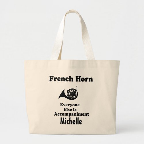French Horn Personalized Music Tote bag Gift