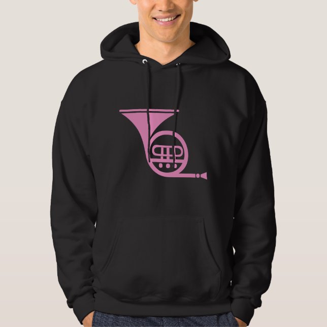 French Horn - Pink Hoodie (Front)