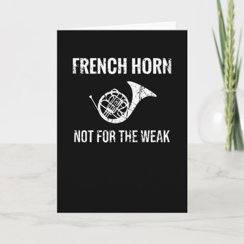French Horn Player Gifts  French Hornist Musician Card