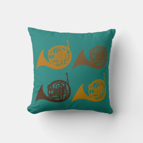 French Horn Player Music Gift Pillow