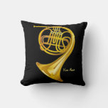 French Horn Player Personalized Music Gift Pillow at Zazzle