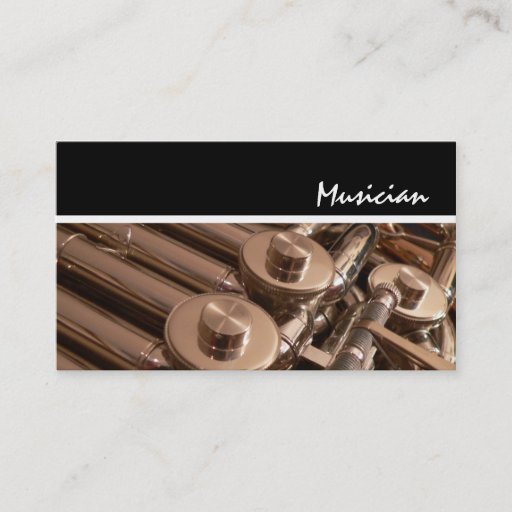Customizable French Horn Business Card