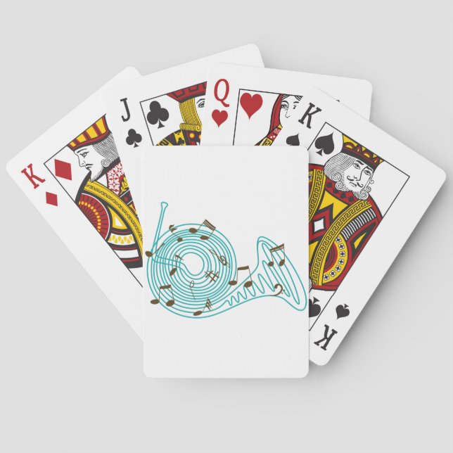 French Horn Playing Cards (Back)