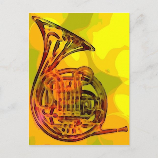 French Horn Postcard (Front)