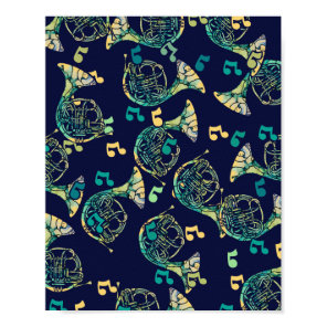 French Horn Poster