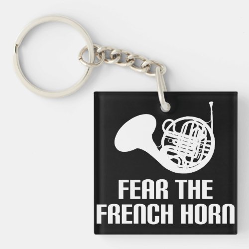 French Horn Quote Stocking Stuffer Gift Keychain