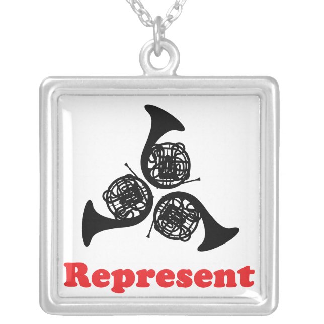 French Horn Represent Necklace (Front)