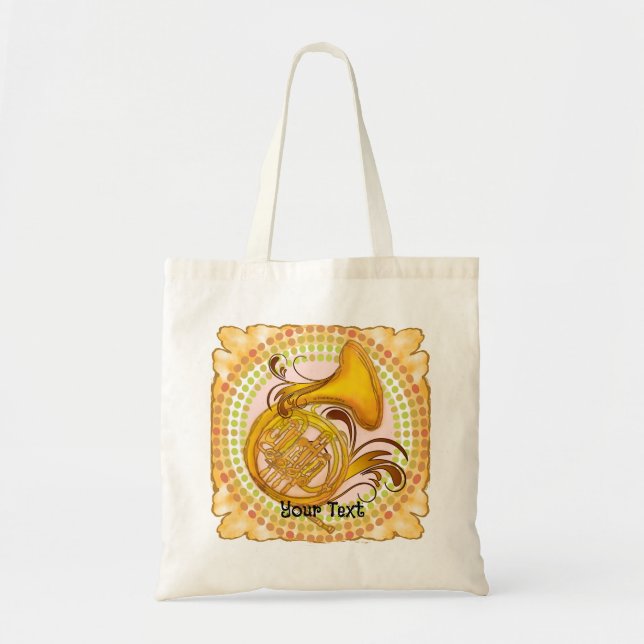 French Horn Rhythm tote bag (Front)