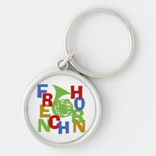 French Horn Scramble Keychain
