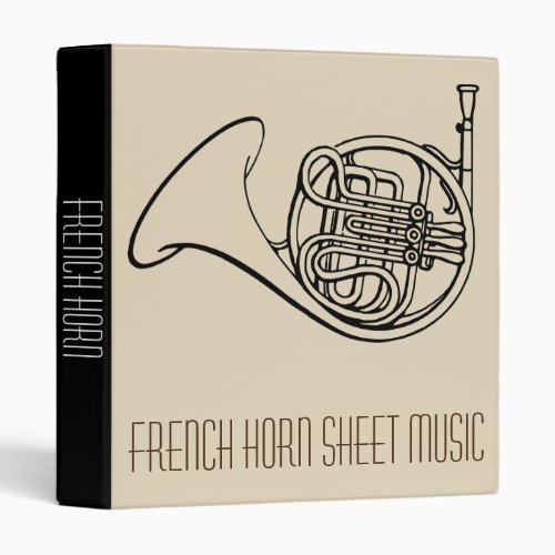 French Horn Sheet Music student folder