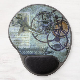 French Horn Steampunk Medley Gel Mouse Pad