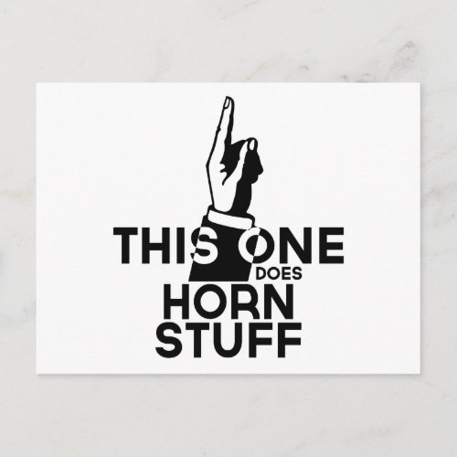 French Horn Stuff _ Funny French Horn Music Postcard