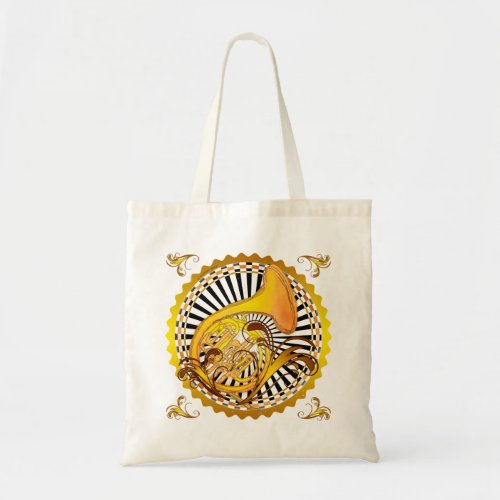 French Horn Swirls tote bag