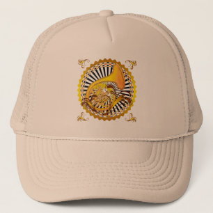 French Horn Swirls Trucker Hat