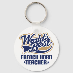 French Horn Teacher Gift Keychain