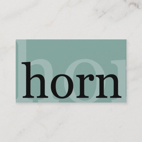 Horn Business Cards