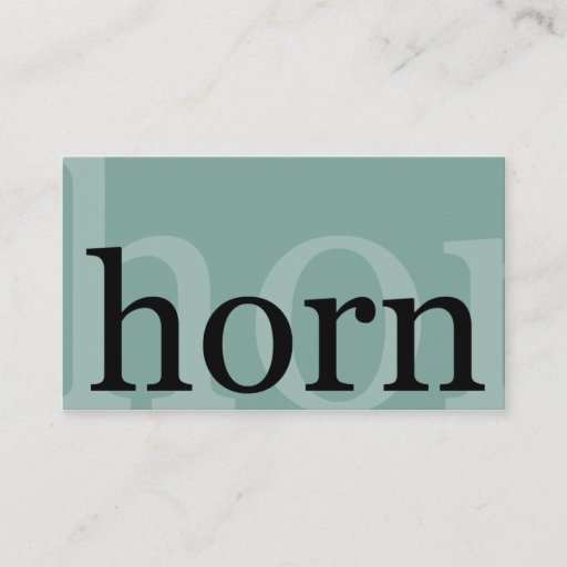 Customizable Horn Business Cards