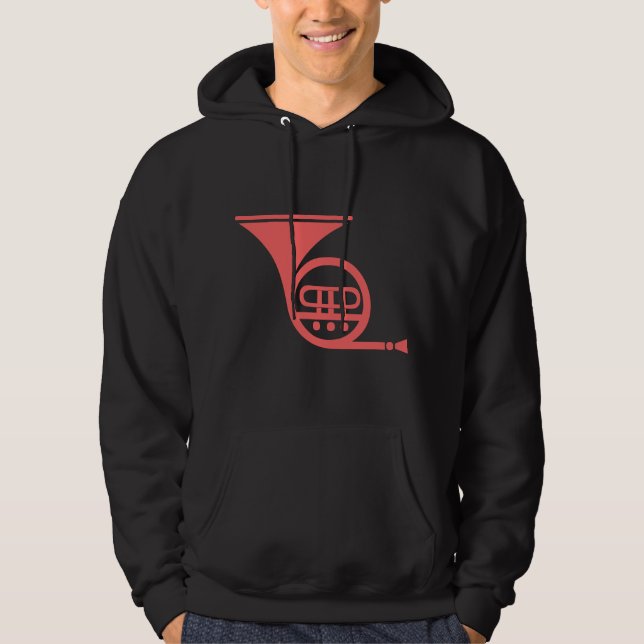 French Horn - Tropical Pink Hoodie (Front)