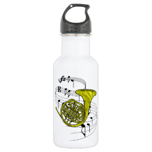 French Horn Water Bottle