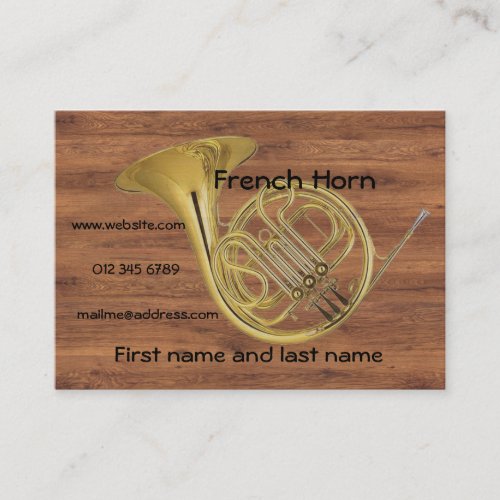 French Horn XL Business Card