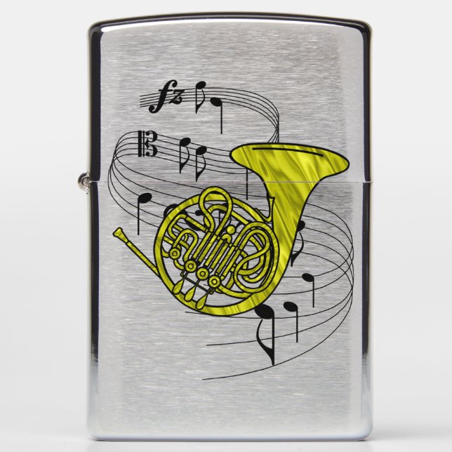 French Horn Zippo Lighter (Front)