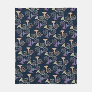 French Horns Art cute French horn designs          Fleece Blanket
