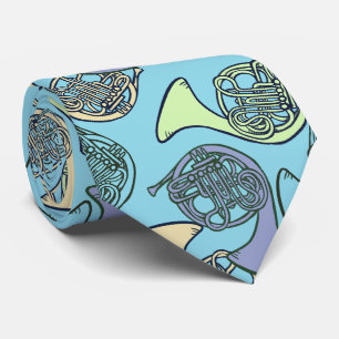 French Horns Band Class French Horn Teacher Neck Tie