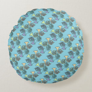 French Horns Band Class French Horn Teacher Round Pillow