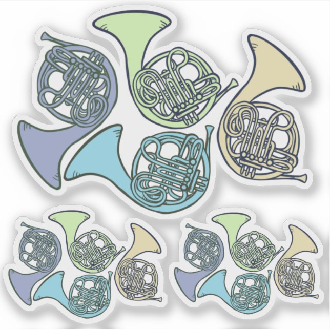 French Horns Band Class French Horn Teacher        Sticker (Front)