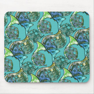 French Horns Daisy Band Class Teacher Mouse Pad