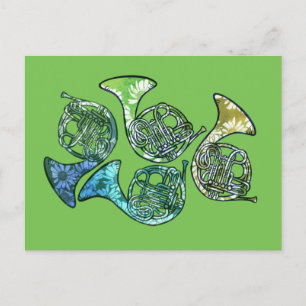 French Horns Daisy Band Class Teacher Postcard