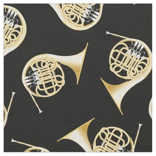 French Horns Music Musician Room Decor Fabric