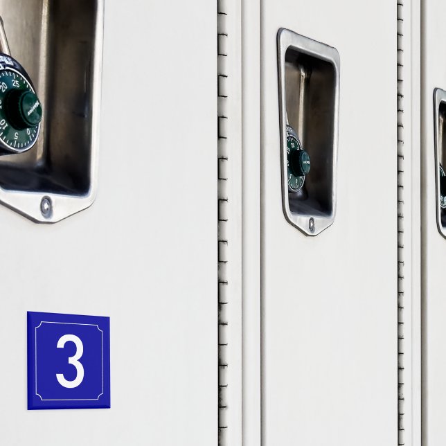 French House Number Magnet (In Situ (Locker))