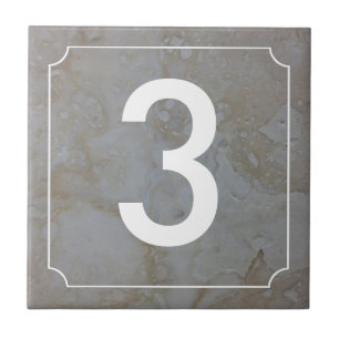 French House Number Tile